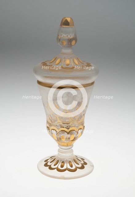 Wine Glass and Cover, Potsdam, c. 1740. Creator: Unknown.