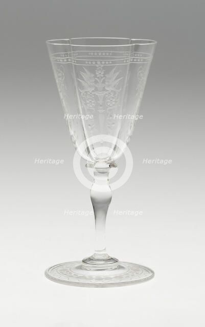 Wine Glass, Austria, 19th century. Creator: J.& L. Lobmeyr.