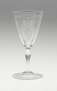 Wine Glass, Austria, 19th century. Creator: J.& L. Lobmeyr