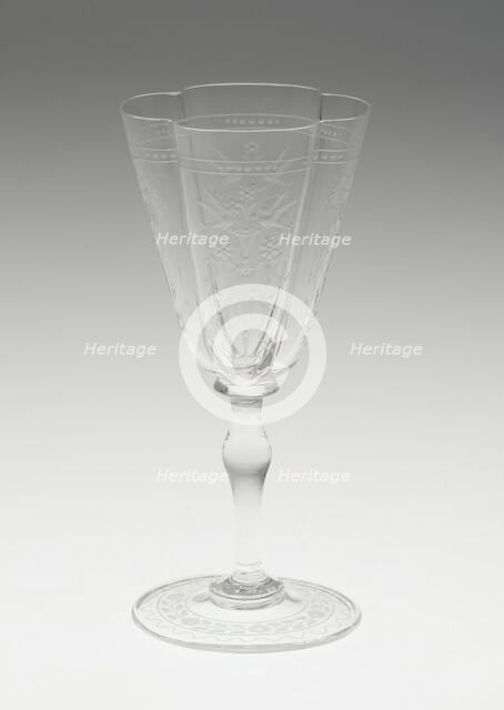 Wine Glass, Austria, 19th century. Creator: J.& L. Lobmeyr.