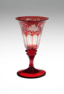 Wine Glass, Bohemia, Mid to late 19th century. Creator: Bohemia Glass