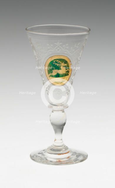 Wine Glass, Bohemia, c. 1730. Creator: Bohemia Glass.
