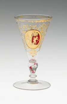 Wine Glass, Bohemia, c. 1730. Creator: Bohemia Glass
