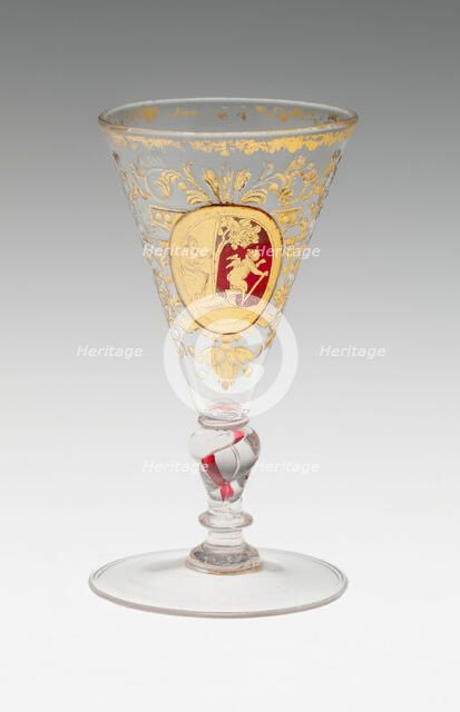 Wine Glass, Bohemia, c. 1730. Creator: Bohemia Glass.