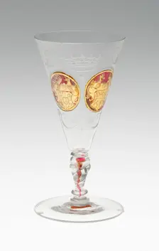 Wine Glass, Bohemia, c. 1730. Creator: Bohemia Glass