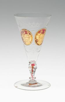 Wine Glass, Bohemia, c. 1730. Creator: Bohemia Glass