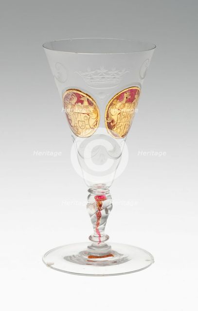 Wine Glass, Bohemia, c. 1730. Creator: Bohemia Glass.