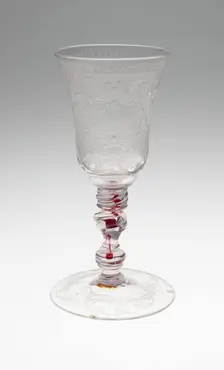 Wine Glass, Bohemia, c. 1730. Creator: Bohemia Glass