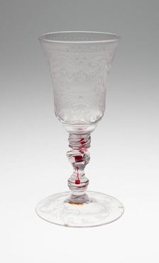 Wine Glass, Bohemia, c. 1730. Creator: Bohemia Glass
