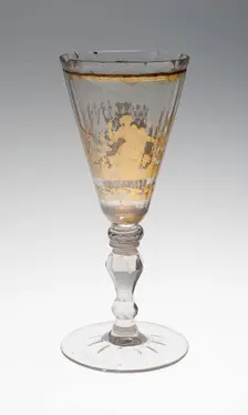 Wine Glass, Bohemia, c. 1730. Creator: Bohemia Glass