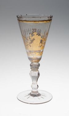 Wine Glass, Bohemia, c. 1730. Creator: Bohemia Glass