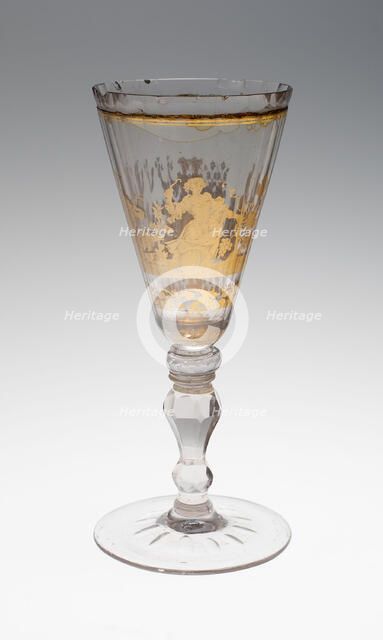 Wine Glass, Bohemia, c. 1730. Creator: Bohemia Glass.