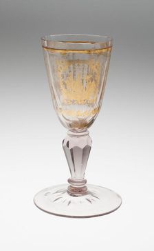Wine Glass, Bohemia, c. 1800. Creator: Bohemia Glass