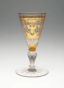 Wine Glass, Bohemia, Early 18th century. Creator: Bohemia Glass