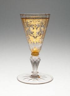 Wine Glass, Bohemia, Early 18th century. Creator: Bohemia Glass
