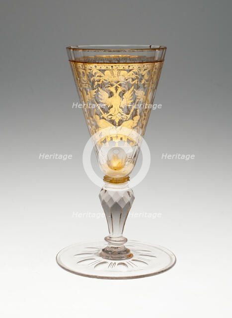 Wine Glass, Bohemia, Early 18th century. Creator: Bohemia Glass.