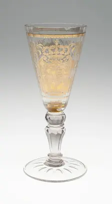 Wine Glass, Bohemia, Early 18th century. Creator: Bohemia Glass