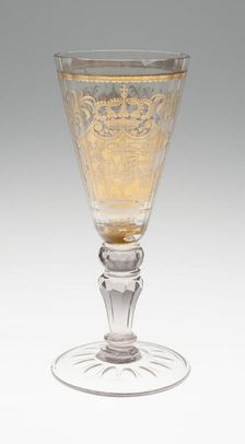 Wine Glass, Bohemia, Early 18th century. Creator: Bohemia Glass