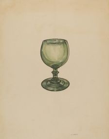 Wine Glass, c. 1936. Creator: Agnes Karlin