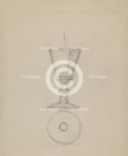 Wine Glass, c. 1936. Creator: Albert Eyth.