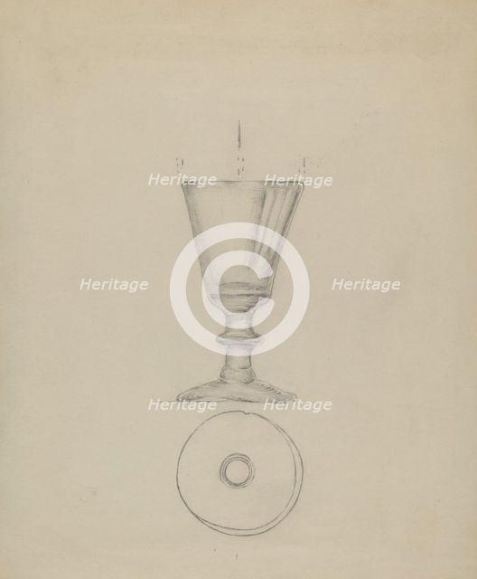 Wine Glass, c. 1936. Creator: Albert Eyth.