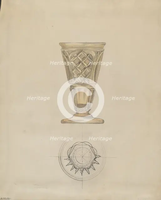 Wine Glass, c. 1936. Creator: Albert Eyth.