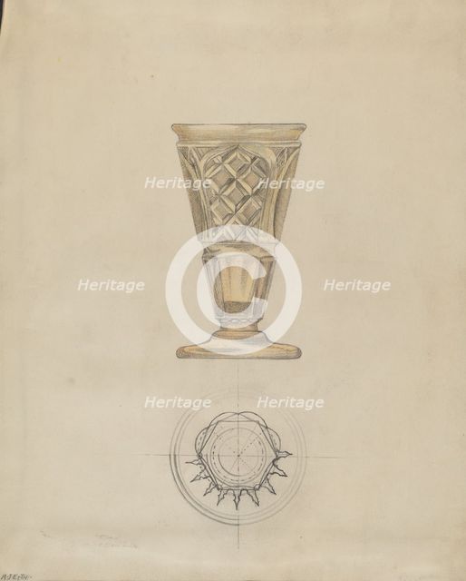 Wine Glass, c. 1936. Creator: Albert Eyth.