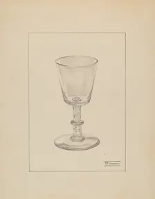Wine Glass, c. 1936. Creator: Frank Fumagalli