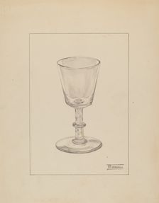 Wine Glass, c. 1936. Creator: Frank Fumagalli