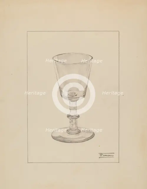 Wine Glass, c. 1936. Creator: Frank Fumagalli.