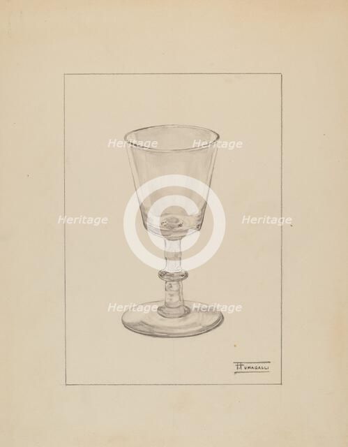 Wine Glass, c. 1936. Creator: Frank Fumagalli.