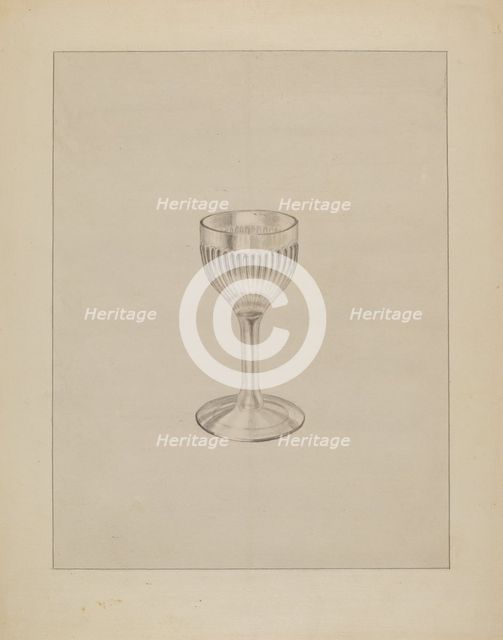 Wine Glass, c. 1936. Creator: Gertrude Lemberg.