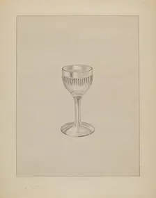 Wine Glass, c. 1936. Creator: Gertrude Lemberg