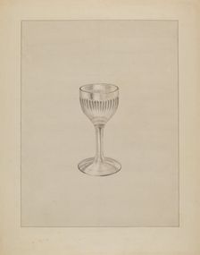 Wine Glass, c. 1936. Creator: Gertrude Lemberg