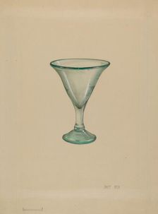 Wine Glass, c. 1936. Creator: Janet Riza