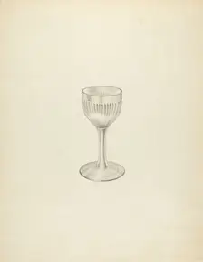 Wine Glass, c. 1937. Creator: Isidore Steinberg