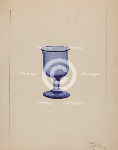 Wine Glass, c. 1937. Creator: Rolland Livingstone.