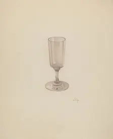 Wine Glass, c. 1939. Creator: May Hays