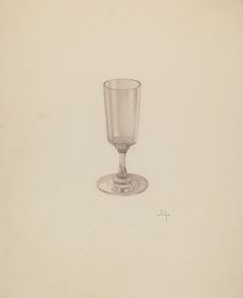 Wine Glass, c. 1939. Creator: May Hays
