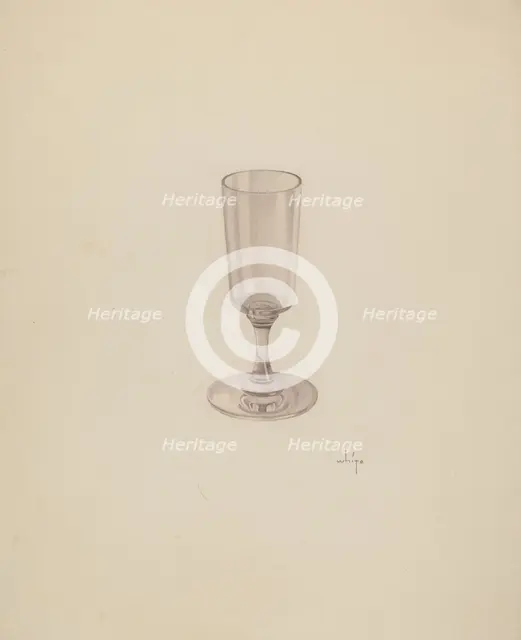 Wine Glass, c. 1939. Creator: May Hays.