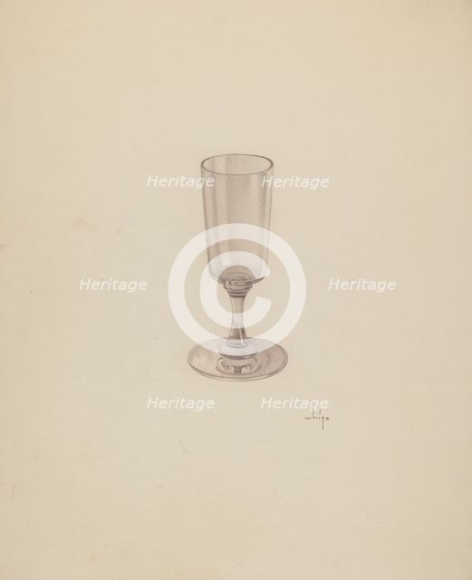 Wine Glass, c. 1939. Creator: May Hays.