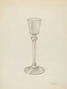 Wine Glass, c. 1939. Creator: Palmyra Pimentel