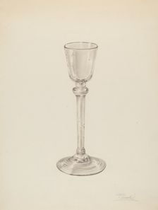 Wine Glass, c. 1939. Creator: Palmyra Pimentel