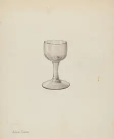Wine Glass, c. 1940. Creator: John Dana