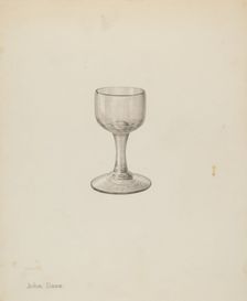 Wine Glass, c. 1940. Creator: John Dana