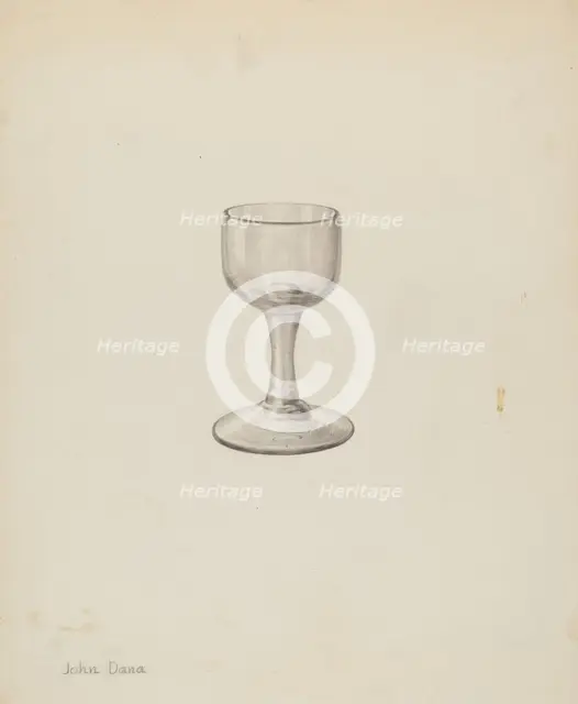 Wine Glass, c. 1940. Creator: John Dana.