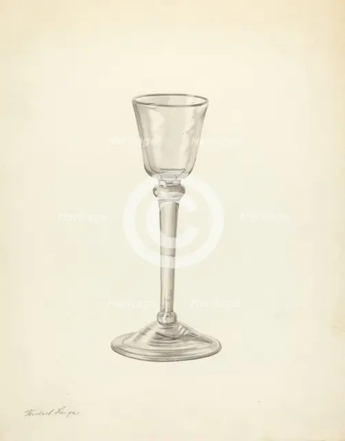 Wine Glass, c. 1940. Creator: Michael Fenga.