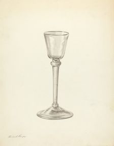 Wine Glass, c. 1940. Creator: Michael Fenga