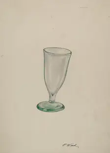 Wine Glass, c. 1940. Creator: Paul Ward