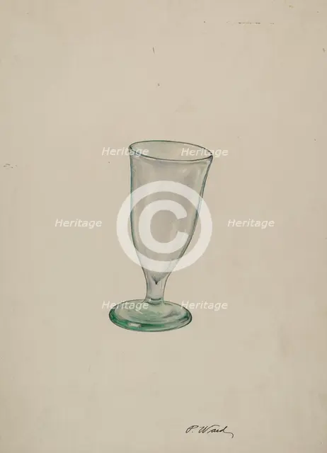 Wine Glass, c. 1940. Creator: Paul Ward.